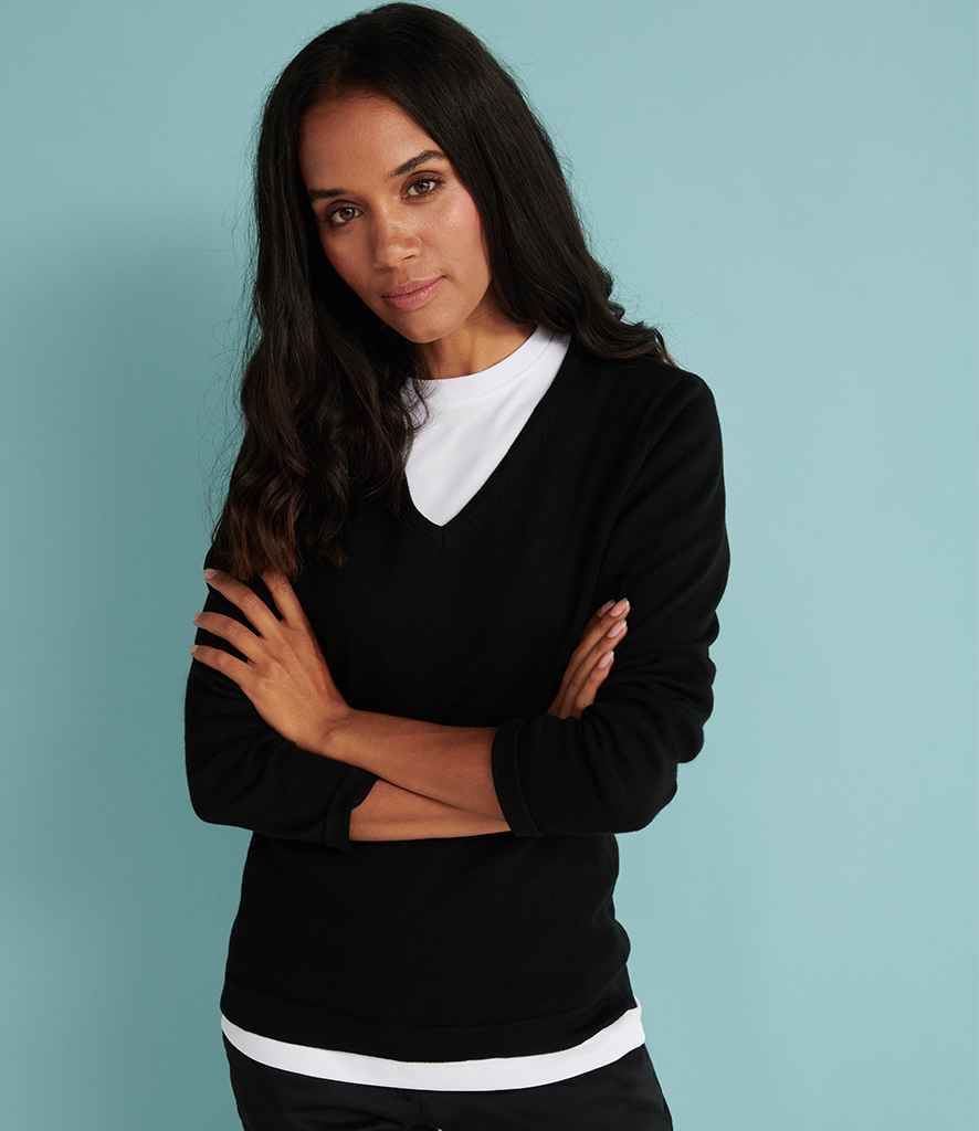 Uclo Ladies Lightweight Cotton Acrylic V Neck Sweater