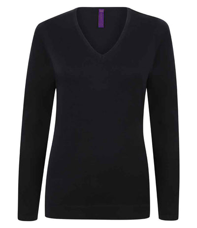 Uclo Ladies Lightweight Cotton Acrylic V Neck Sweater